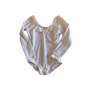 Capezio toddler girls pink long sleeve leotard dance/ gymnastics size 2/4